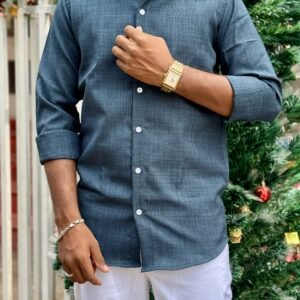 Korean Linen, Wrinkle Free, Elite Couture Brand, Blue Colour