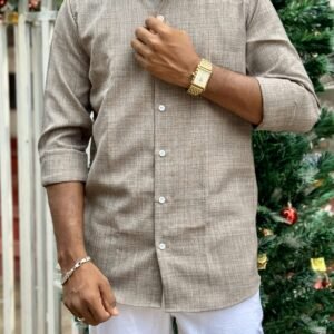 Korean Linen, Wrinkle Free, Elite Couture Brand, Sky Sandal Colour