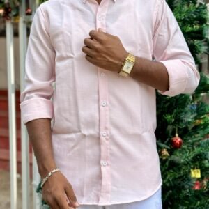 Korean Linen, Wrinkle Free, Elite Couture Brand, Biscuit Colour